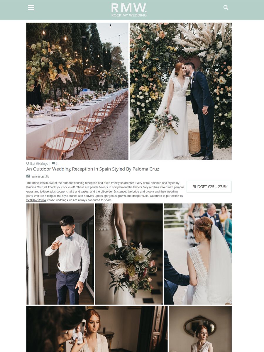 An Outdoor Wedding Reception in Spain Styled By Paloma Cruz